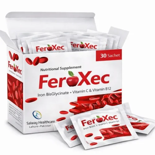 Feroxec iron supplement sachets by Salway Healthcare