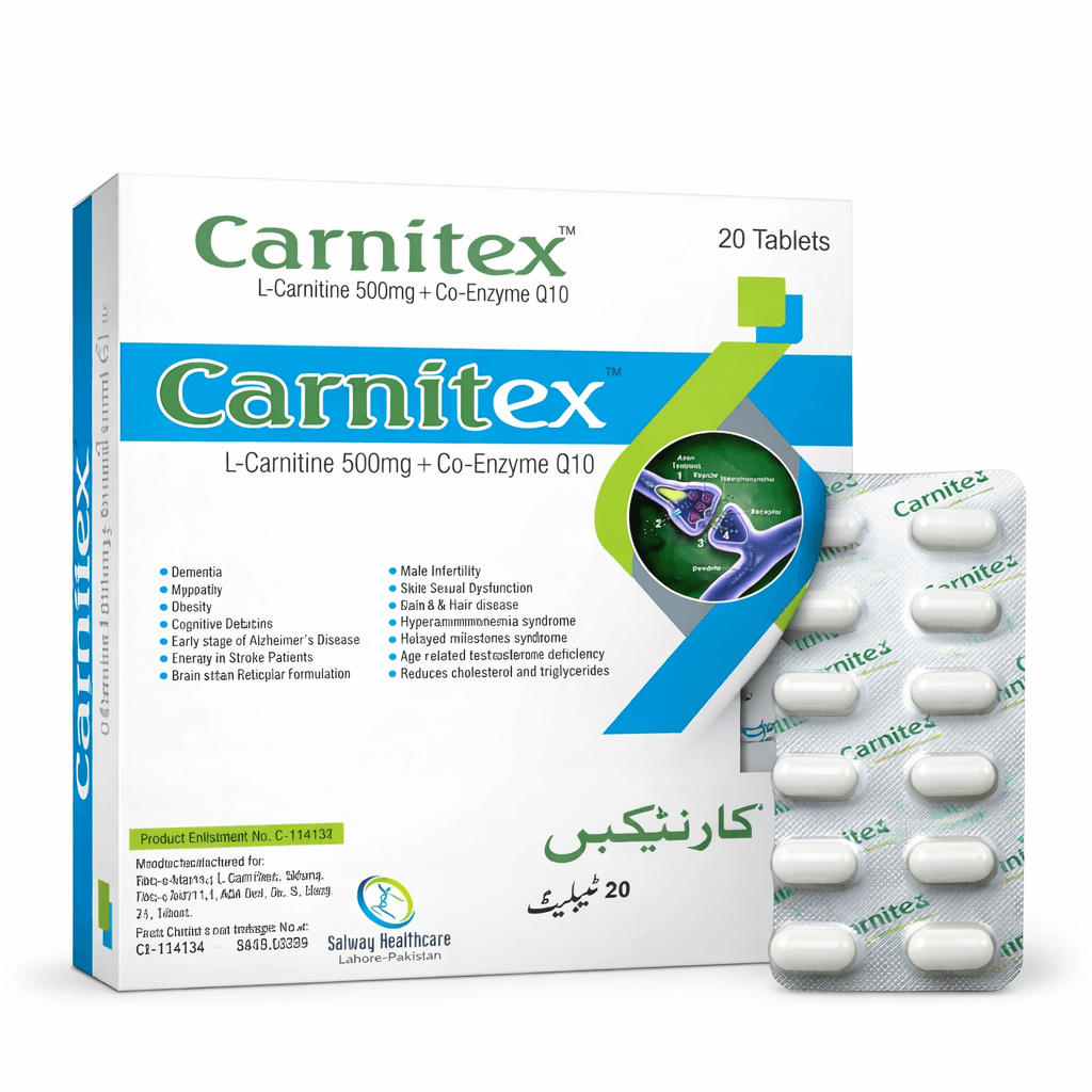 Carnitex Tablets | L-Carnitine & CoQ10 Supplement